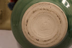 Studio Pottery Bowl and Tray Florida Ceramicist Gene Gandee Potters-markings on bottom of pot