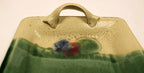 Studio Pottery Bowl and Tray Florida Ceramicist Gene Gandee Tray Handle-Closeup