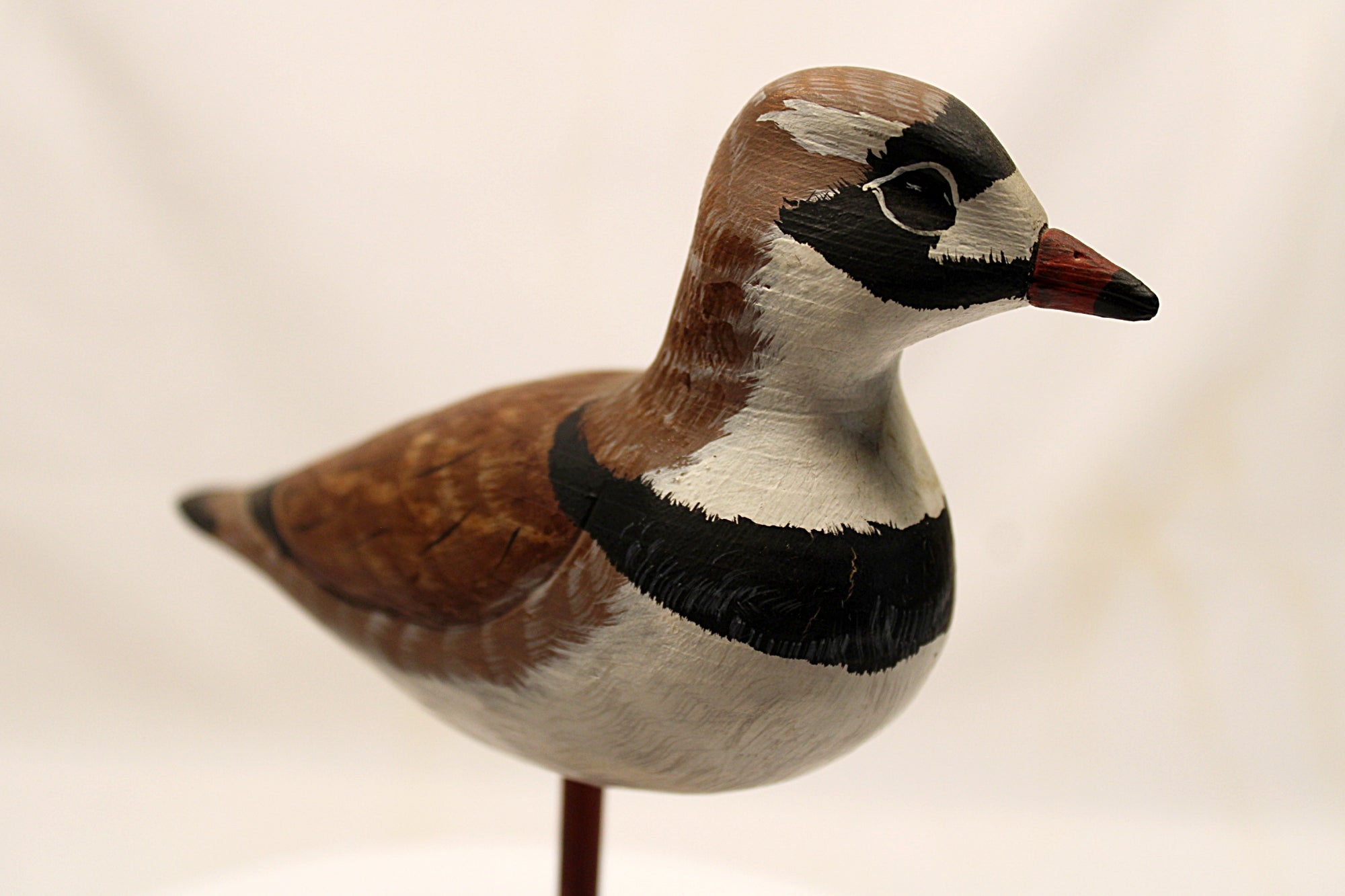 Shorebird Decoy Semipalmated Plover Gregg Ewell Carving 1981 Delaware looking right
