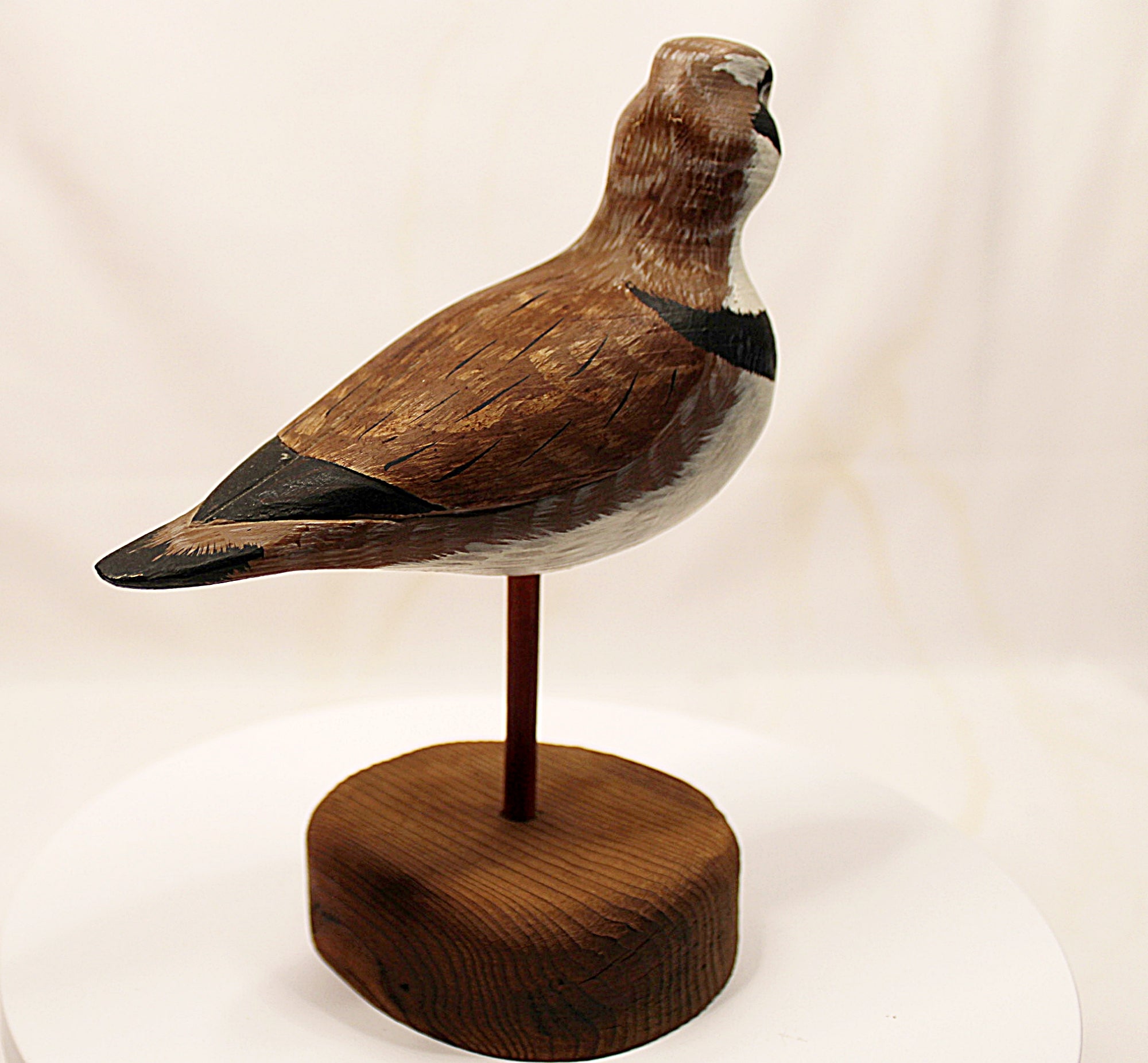 Shorebird Decoy Semipalmated Plover Gregg Ewell Carving 1981 Delaware Looking back