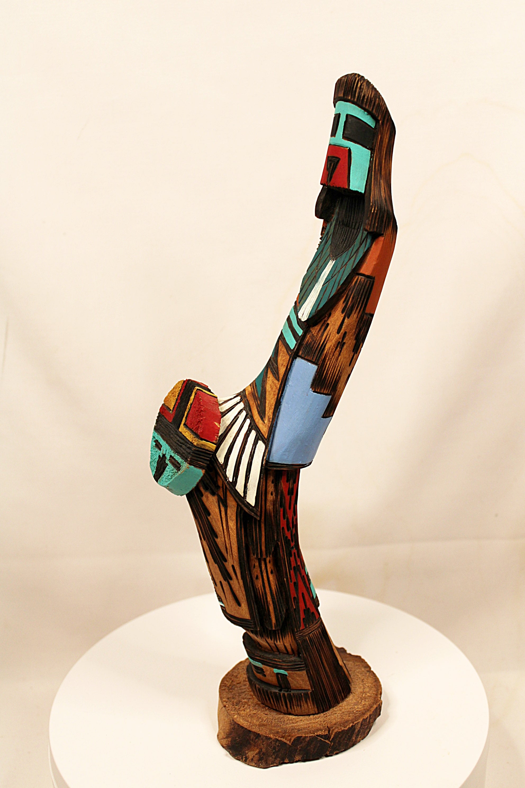Native American Long Hair Kachina Carving