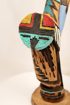 Native American Long Hair Kachina Carving