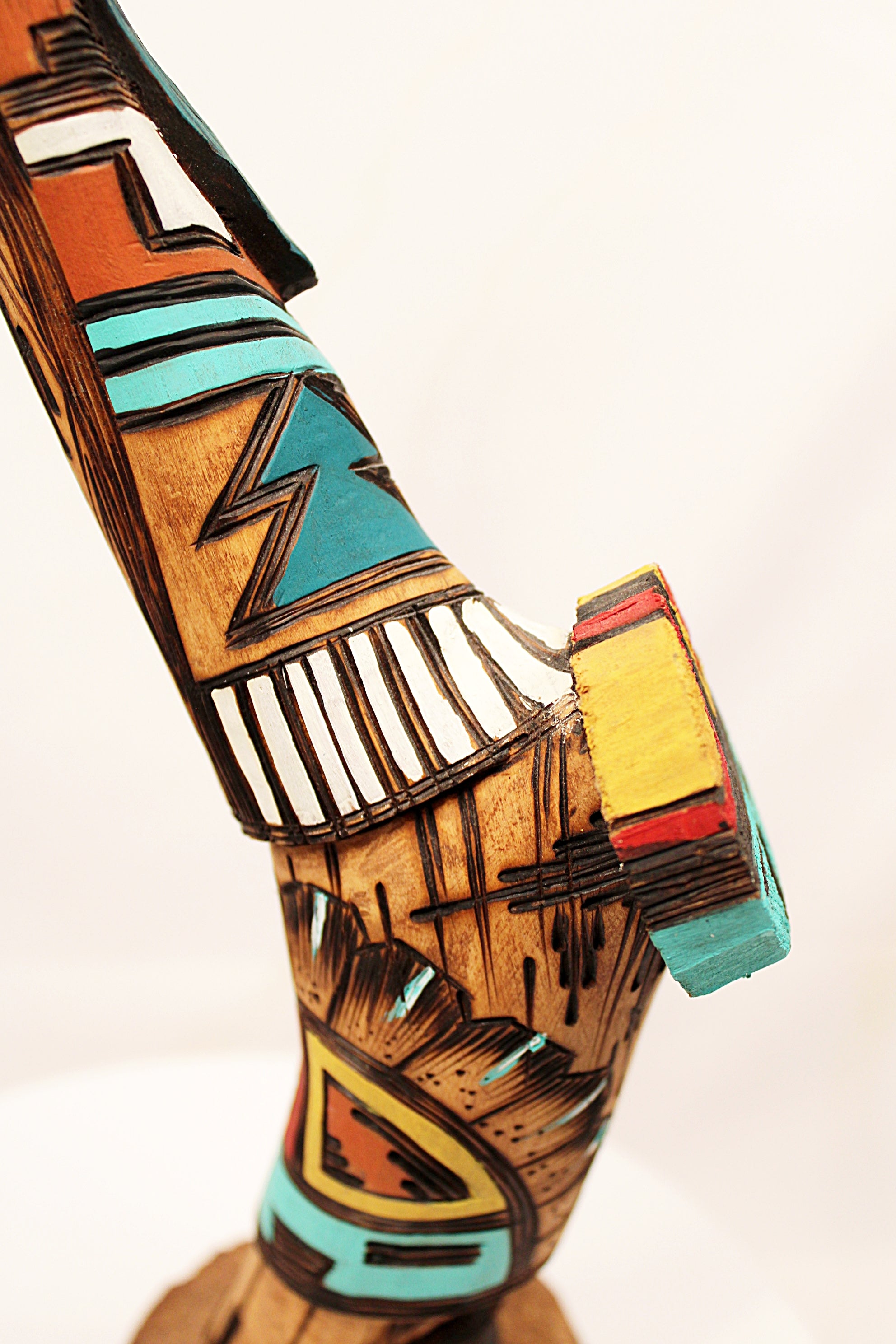 Native American Long Hair Kachina Carving