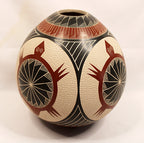 HUMBERTO PINA Polychrome Pottery Turtle Jar Mata Ortiz Mexico