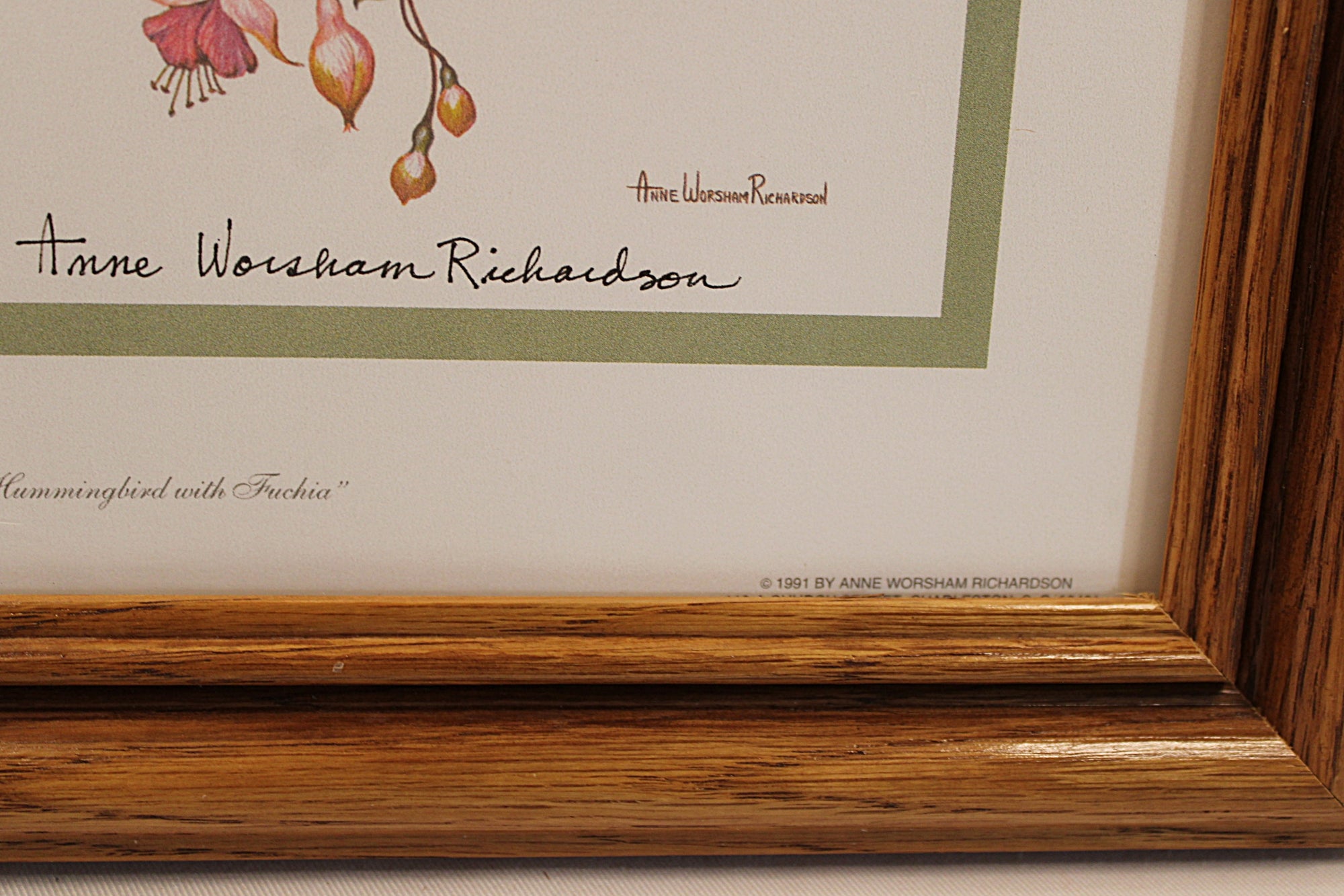 Hummingbirds Lithograph by Anne Worsham Richardson