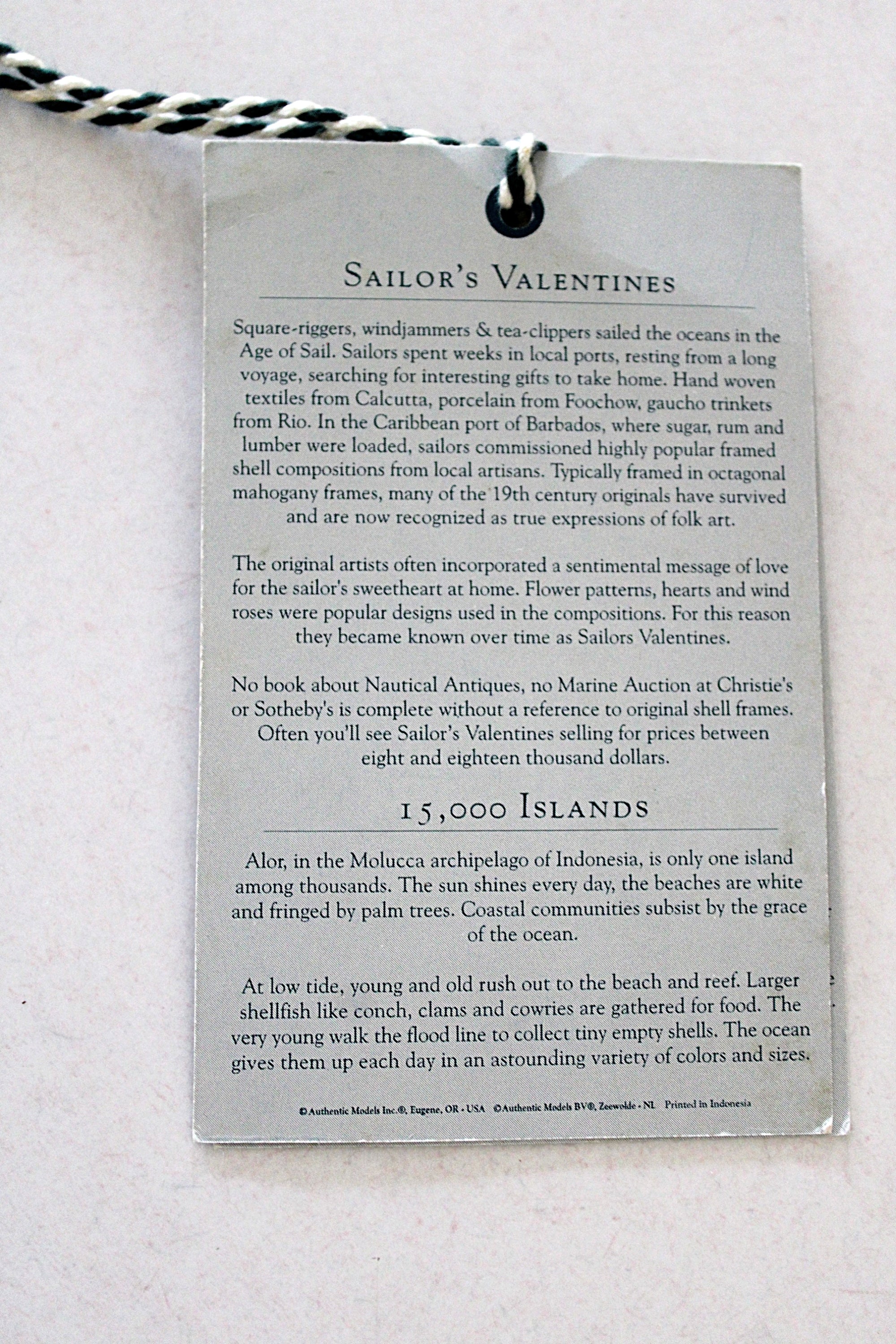 Sailors Valentines info card