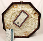 SAILOR'S VALENTINE Handmade with Seashells and Mahogany Full view