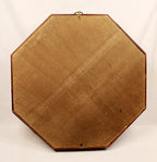 SAILOR'S VALENTINE Handmade with Seashells and Mahogany-Full Back of case.