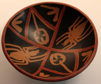 Peruvian Art Pottery Terra Cotta Bowl with Nazca Spider Design Peruvian Art Pottery Terra Cotta Bowl with Nazca Spider Design
