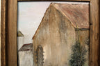 Original Painting of Mont Saint Jean Farm at Waterloo Framed Signed