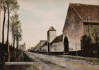 Original Painting of Mont Saint Jean Farm at Waterloo Framed Signed