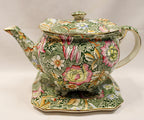 Jacobina Pattern Royal Winton Athena Teapot and Trivet England