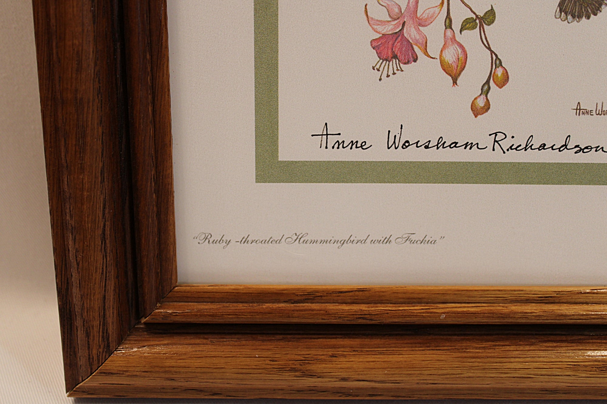 Hummingbirds Lithograph by Anne Worsham Richardson