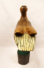 Shorebird Carving on Stand Folk Art Greater Yellow Legs 1993 Signed - Tail; View