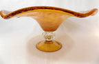 Murano Glass Hand Blown Pedestal Bowl