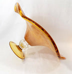 Murano Glass Hand Blown Pedestal Bowl