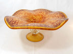 Murano Glass Hand Blown Pedestal Bowl