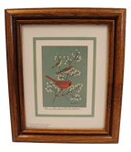 Framed  Lithograph Three Birds by Anne Worsham Richardson - Charleston Bird Lady