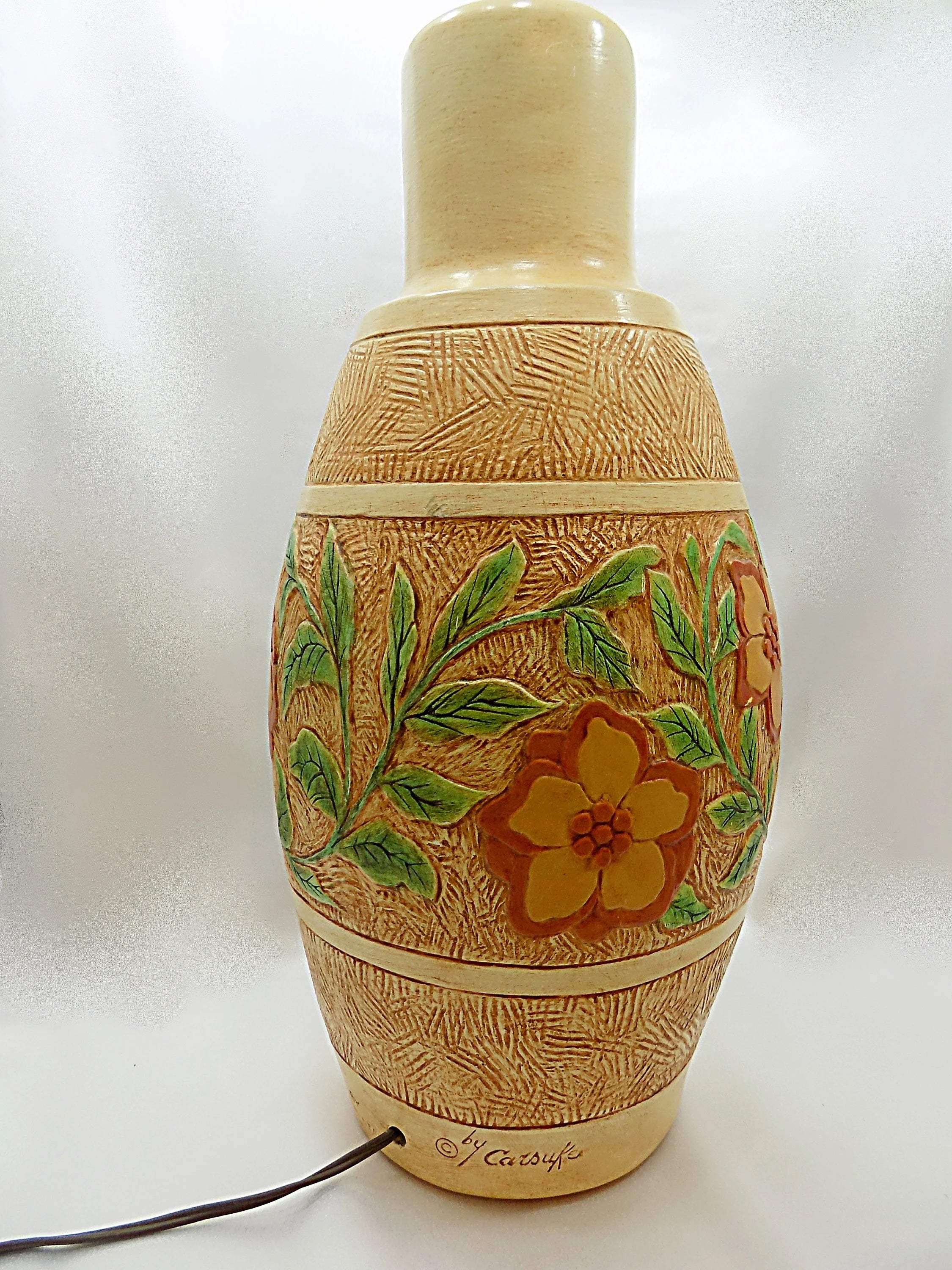 1960s Designer TABLE LAMP by Continental Studios closeup of design