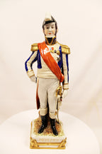 Vintage Porcelain Figurines Trio of French Generals Hand Painted