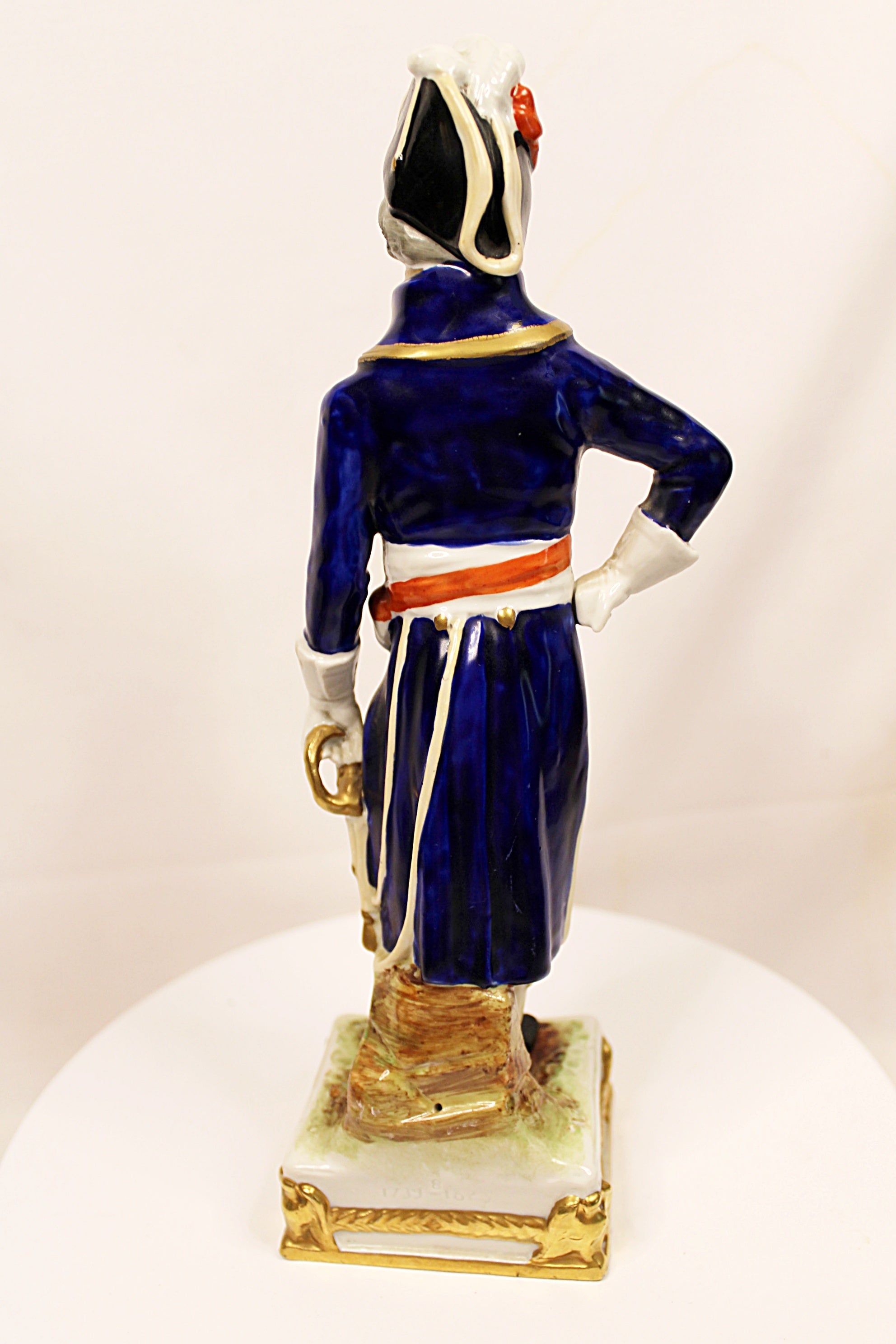 Vintage Porcelain Figurines Trio of French Generals Hand Painted