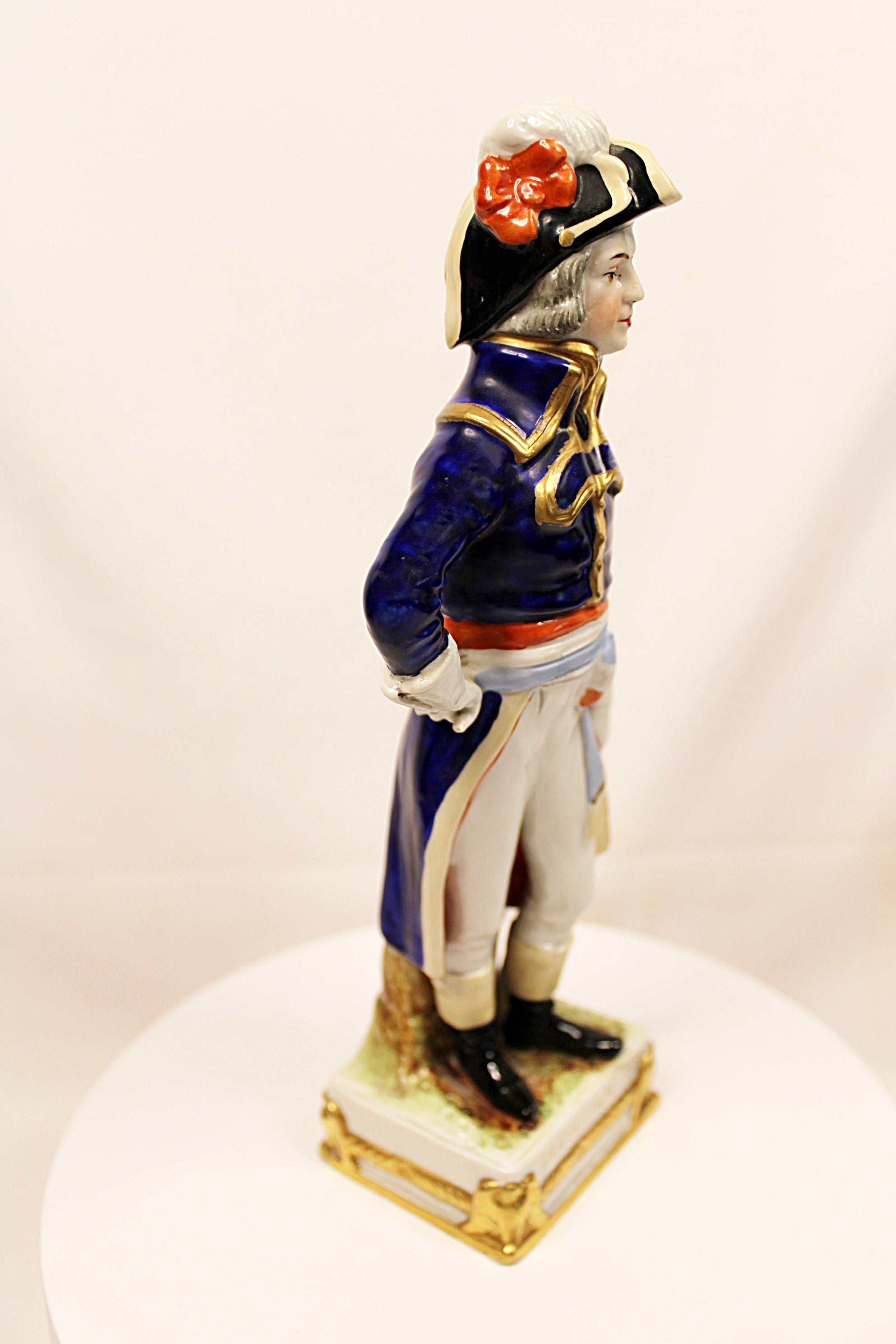 Vintage Porcelain Figurines Trio of French Generals Hand Painted