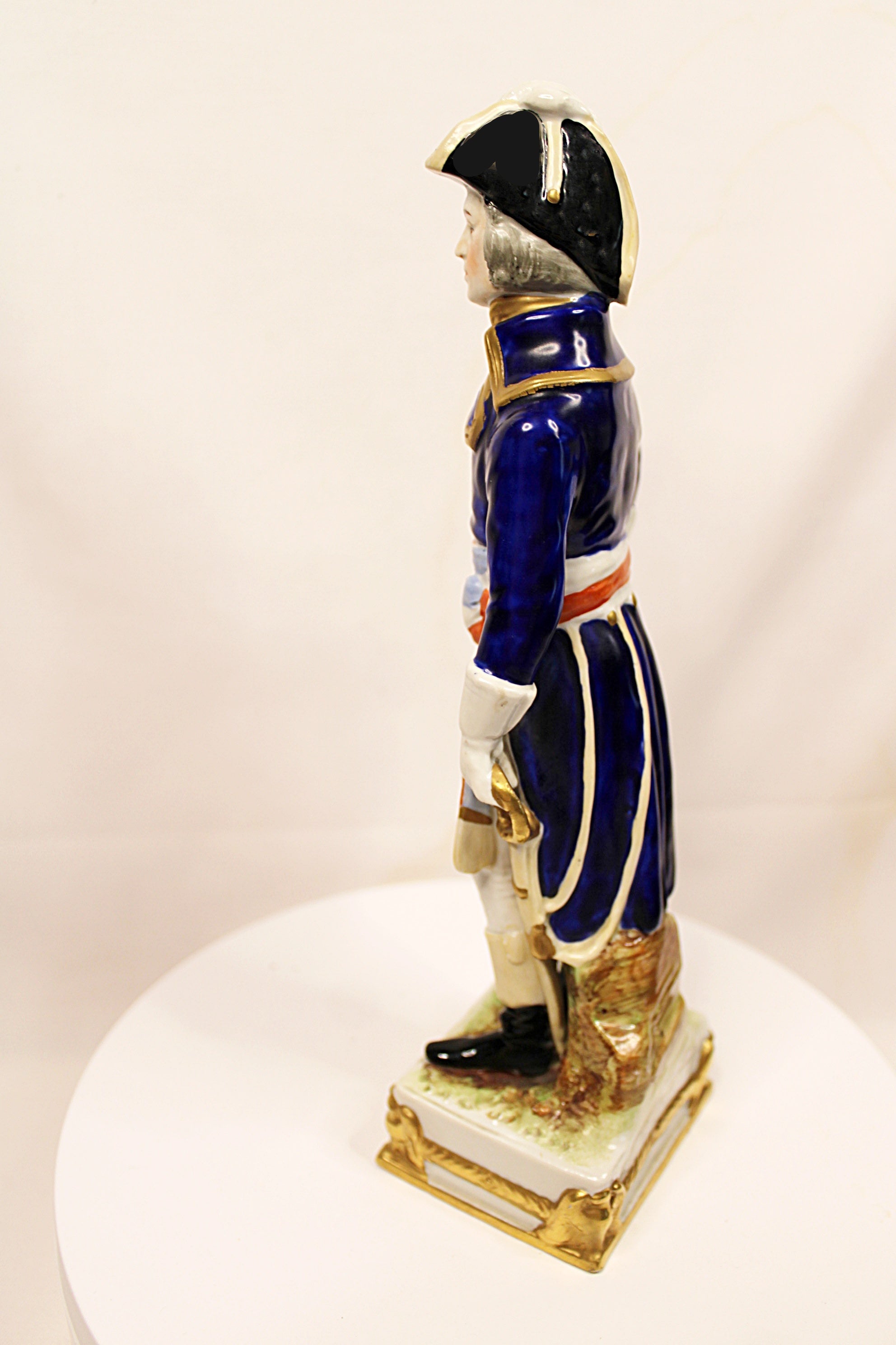 Vintage Porcelain Figurines Trio of French Generals Hand Painted