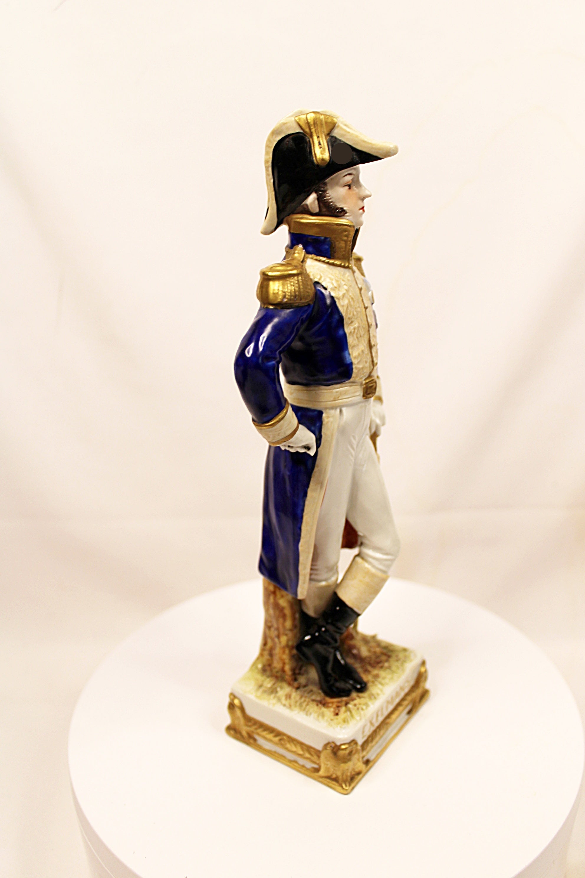 Vintage Porcelain Figurines Trio of French Generals Hand Painted
