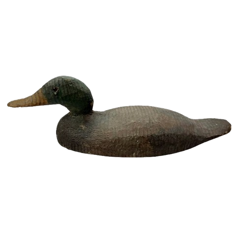 Vintage Wooden Mallard Drake Hunting Decoy 1940s
