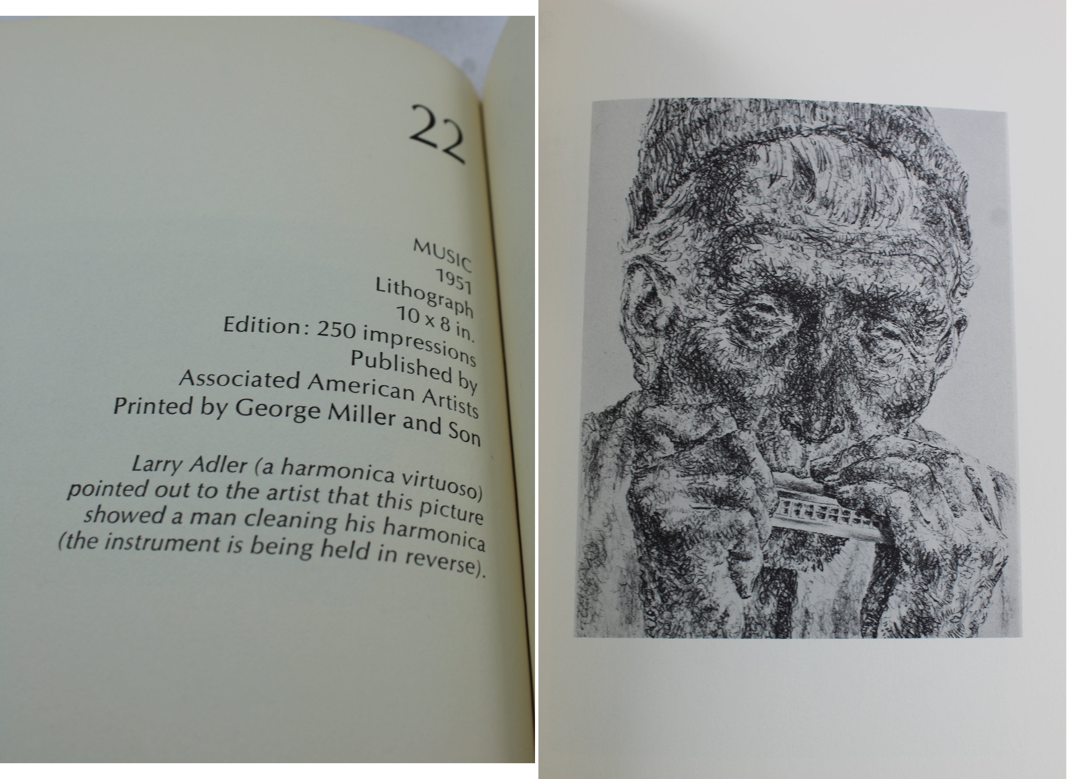 Pencil Signed Joseph Hirsch Lithograph