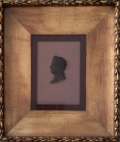 Framed Medallion of Napoleon Gilded Deep Shadowbox