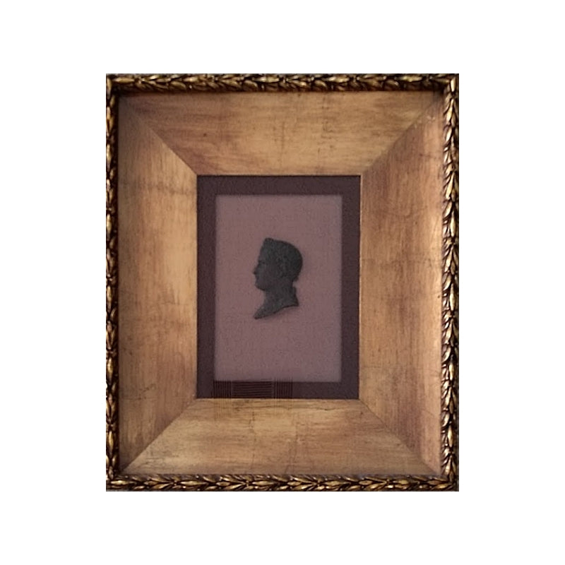 Framed Medallion of Napoleon Gilded Deep Shadowbox