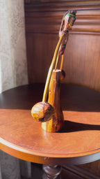 Folk Art Wood Balance Toy of a Native American